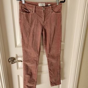 Lucky Brand Lolita Mauve Velvet Skinny Jeans- size 6